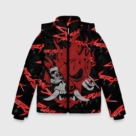Зимняя куртка для мальчиков 3D с принтом Cyberpunk2077 red samurai в Белгороде, ткань верха — 100% полиэстер; подклад — 100% полиэстер, утеплитель — 100% полиэстер | длина ниже бедра, удлиненная спинка, воротник стойка и отстегивающийся капюшон. Есть боковые карманы с листочкой на кнопках, утяжки по низу изделия и внутренний карман на молнии. 

Предусмотрены светоотражающий принт на спинке, радужный светоотражающий элемент на пуллере молнии и на резинке для утяжки | 2077 | cyber punk 2077 | cyberpunk | cyberpunk2077art | red | samurai | киберпанк | красный 2077