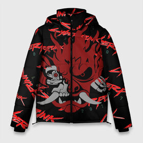 Мужская зимняя куртка 3D с принтом Cyberpunk2077 red samurai в Белгороде, верх — 100% полиэстер; подкладка — 100% полиэстер; утеплитель — 100% полиэстер | длина ниже бедра, свободный силуэт Оверсайз. Есть воротник-стойка, отстегивающийся капюшон и ветрозащитная планка. 

Боковые карманы с листочкой на кнопках и внутренний карман на молнии. | 2077 | cyber punk 2077 | cyberpunk | cyberpunk2077art | red | samurai | киберпанк | красный 2077