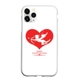 Чехол для iPhone 11 Pro матовый с принтом Happy Valentines Day в Белгороде, Силикон |  | 14 февраля | love | valentines day | амур | валентинка | вторая половинка | день всех влюбленных | купидон | любовь | отношения | подарок любви | поцелуй | праздник любви | романтика | свидание | сердечки