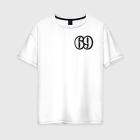 Женская футболка хлопок Oversize с принтом поза 69 в Белгороде, 100% хлопок | свободный крой, круглый ворот, спущенный рукав, длина до линии бедер
 | Тематика изображения на принте: любовь