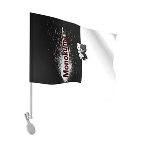 Флаг для автомобиля с принтом Monokuma в Белгороде, 100% полиэстер | Размер: 30*21 см | monokuma | игра | медведь | монокума | плюшевый | робот