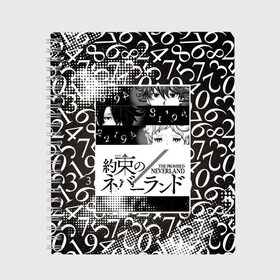 Тетрадь с принтом Обещанный Неверленд в Белгороде, 100% бумага | 48 листов, плотность листов — 60 г/м2, плотность картонной обложки — 250 г/м2. Листы скреплены сбоку удобной пружинной спиралью. Уголки страниц и обложки скругленные. Цвет линий — светло-серый
 | Тематика изображения на принте: аниме | обещанный неверленд | страна грез | цифры