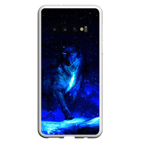 Чехол для Samsung Galaxy S10 с принтом Dark Wolf в Белгороде, Силикон | Область печати: задняя сторона чехла, без боковых панелей | Тематика изображения на принте: animals | wolf | волк | волки | животные | звери | зверь | одиночество | одиночка | пёс | собака