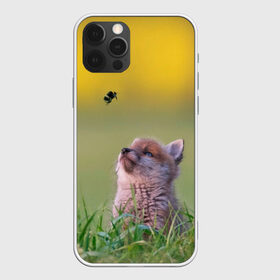 Чехол для iPhone 12 Pro Max с принтом Лисенок и пчелка в Белгороде, Силикон |  | Тематика изображения на принте: fox | foxy | животное | звери | лиса | лисенок | лисичка | милая | рыжая | фокс