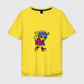 Мужская футболка хлопок Oversize с принтом Инопланетяне рулят! в Белгороде, 100% хлопок | свободный крой, круглый ворот, “спинка” длиннее передней части | tgcarpg | игра | инопланетянин | космос | мультяшки
