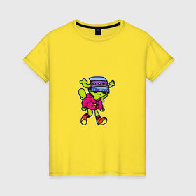 Женская футболка хлопок с принтом Инопланетяне рулят! в Белгороде, 100% хлопок | прямой крой, круглый вырез горловины, длина до линии бедер, слегка спущенное плечо | tgcarpg | игра | инопланетянин | космос | мультяшки