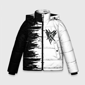 Зимняя куртка для мальчиков 3D с принтом Velial Squad, в Белгороде, ткань верха — 100% полиэстер; подклад — 100% полиэстер, утеплитель — 100% полиэстер | длина ниже бедра, удлиненная спинка, воротник стойка и отстегивающийся капюшон. Есть боковые карманы с листочкой на кнопках, утяжки по низу изделия и внутренний карман на молнии. 

Предусмотрены светоотражающий принт на спинке, радужный светоотражающий элемент на пуллере молнии и на резинке для утяжки | Тематика изображения на принте: music | rap | russian rap | velial squad | балаклава | белый | велиал сквад | известные личности | музыка | музыканты | певцы | российский музыкальный коллектив | русский рэп | рэп | хип хоп | хорроркор группа | чёрный