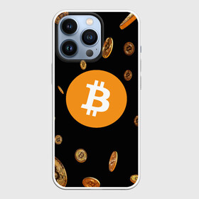 Чехол для iPhone 13 Pro с принтом BITCOIN в Белгороде,  |  | bitcoin | btc | биткоин | валюта | деньги | криптовалюта