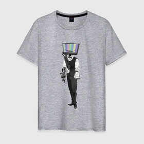 Мужская футболка хлопок с принтом Убийца времени в Белгороде, 100% хлопок | прямой крой, круглый вырез горловины, длина до линии бедер, слегка спущенное плечо. | игры | компьютер | прокастинация | телевизор | телефон