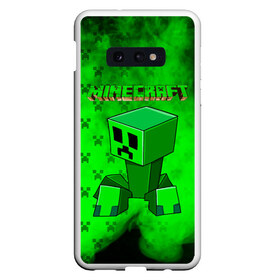 Чехол для Samsung S10E с принтом Minecraft в Белгороде, Силикон | Область печати: задняя сторона чехла, без боковых панелей | minecraft | алекс | белый | блоки | ведьма | взрывчатка | визера | волк | гаст | добывать | дракон | зеленый куб | зомби | игра | крафт | крипер | кубики | лошадка | майн | майнкрафт | манкрафт | овечка | оцелот