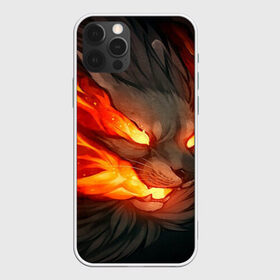 Чехол для iPhone 12 Pro Max с принтом Пламенный лев Inferno в Белгороде, Силикон |  | 