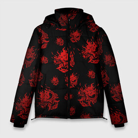 Мужская зимняя куртка 3D с принтом RED SAMURAI PATTERN в Белгороде, верх — 100% полиэстер; подкладка — 100% полиэстер; утеплитель — 100% полиэстер | длина ниже бедра, свободный силуэт Оверсайз. Есть воротник-стойка, отстегивающийся капюшон и ветрозащитная планка. 

Боковые карманы с листочкой на кнопках и внутренний карман на молнии. | Тематика изображения на принте: 2019 | cd project red | cyberpunk 2077 | cyberpunk fashion | hacker | keanu reeves | maelstrom | militech | night city | quadra | samurai | samurai cyberpunk 2077 | sci fi | trauma team | v | ви | киану ривз | киберпанк 2077 | логотип | роботы | 