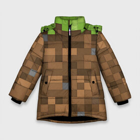 Зимняя куртка для девочек 3D с принтом Minecraft камуфляж в Белгороде, ткань верха — 100% полиэстер; подклад — 100% полиэстер, утеплитель — 100% полиэстер. | длина ниже бедра, удлиненная спинка, воротник стойка и отстегивающийся капюшон. Есть боковые карманы с листочкой на кнопках, утяжки по низу изделия и внутренний карман на молнии. 

Предусмотрены светоотражающий принт на спинке, радужный светоотражающий элемент на пуллере молнии и на резинке для утяжки. | minecraft | камуфляж | майнкрафт | майнкрафта | майнкрафтер | майнкрафтеры | майнкрафтонли | майнкрафтпе