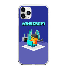 Чехол для iPhone 11 Pro Max матовый с принтом Minecraft в Белгороде, Силикон |  | minecraft | алекс | белый | блоки | ведьма | взрывчатка | визера | волк | гаст | добывать | дракон | зеленый куб | зомби | игра | крафт | крипер | кубики | лошадка | майн | майнкрафт | манкрафт | овечка | оцелот