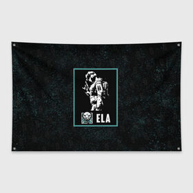 Флаг-баннер с принтом Ela в Белгороде, 100% полиэстер | размер 67 х 109 см, плотность ткани — 95 г/м2; по краям флага есть четыре люверса для крепления | ela | r6s | rainbow six siege | оперативник | персонаж | эла