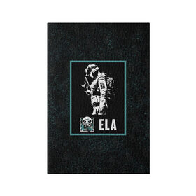 Обложка для паспорта матовая кожа с принтом Ela в Белгороде, натуральная матовая кожа | размер 19,3 х 13,7 см; прозрачные пластиковые крепления | Тематика изображения на принте: ela | r6s | rainbow six siege | оперативник | персонаж | эла