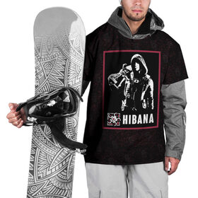 Накидка на куртку 3D с принтом Hibana в Белгороде, 100% полиэстер |  | Тематика изображения на принте: hibana | r6s | rainbow six siege | оперативник | персонаж | хибана
