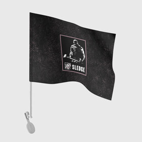 Флаг для автомобиля с принтом Sledge в Белгороде, 100% полиэстер | Размер: 30*21 см | r6s | rainbow six siege | sledge | оперативник | персонаж | следж