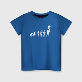 Детская футболка хлопок с принтом EVOLUTION в Белгороде, 100% хлопок | круглый вырез горловины, полуприлегающий силуэт, длина до линии бедер | 16 | counterstrike | csgo | evolution | global offensive | memes | source | ксго | подсадка | прогресс | развитие | эволюция