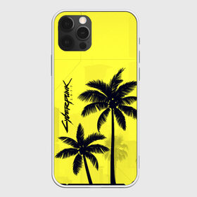 Чехол для iPhone 12 Pro Max с принтом Cyberpunk 2077 - Пальмы в Белгороде, Силикон |  | Тематика изображения на принте: cyberpunk 2077 | город | желтый | игра | кибер | киберпанк | летний | логотип | пальмы | подарок | силуэт