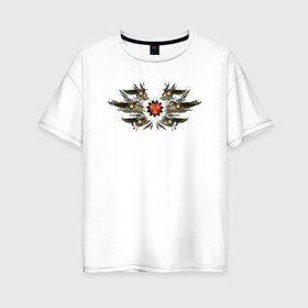 Женская футболка хлопок Oversize с принтом Ядерный резонанс в Белгороде, 100% хлопок | свободный крой, круглый ворот, спущенный рукав, длина до линии бедер
 | 