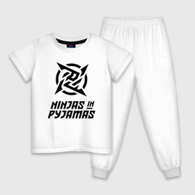 Детская пижама хлопок с принтом NiP Ninja in Pijamas (2021 22) в Белгороде, 100% хлопок |  брюки и футболка прямого кроя, без карманов, на брюках мягкая резинка на поясе и по низу штанин
 | Тематика изображения на принте: 0x000000123 | csgo | f0rest | get_right | ninja in pijamas | nip | ксго | нип