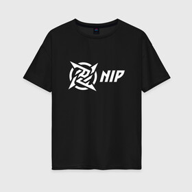 Женская футболка хлопок Oversize с принтом NiP Ninja in Pijamas (2021 22) в Белгороде, 100% хлопок | свободный крой, круглый ворот, спущенный рукав, длина до линии бедер
 | Тематика изображения на принте: 