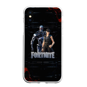 Чехол для iPhone XS Max матовый с принтом Fortnite - Terminator в Белгороде, Силикон | Область печати: задняя сторона чехла, без боковых панелей | chapter 2 | fortnite | fortnite 3 | fortnite terminator | sarah connor and terminator 800 | t 800 | t 800 fortnite | сара коннор | скин t 800 | скин терминатора | терминатор | терминатор т 800 | фортнайт | фортнайт глава 2 | фортнайт тер