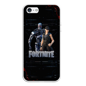 Чехол для iPhone 5/5S матовый с принтом Fortnite - Terminator в Белгороде, Силикон | Область печати: задняя сторона чехла, без боковых панелей | chapter 2 | fortnite | fortnite 3 | fortnite terminator | sarah connor and terminator 800 | t 800 | t 800 fortnite | сара коннор | скин t 800 | скин терминатора | терминатор | терминатор т 800 | фортнайт | фортнайт глава 2 | фортнайт тер