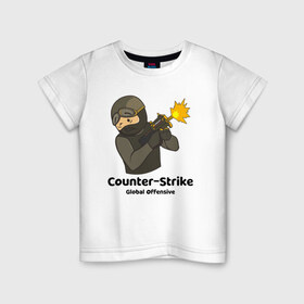Детская футболка хлопок с принтом CS GO | P90 Master в Белгороде, 100% хлопок | круглый вырез горловины, полуприлегающий силуэт, длина до линии бедер | Тематика изображения на принте: 