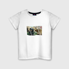 Детская футболка хлопок с принтом CS GO & Roblox в Белгороде, 100% хлопок | круглый вырез горловины, полуприлегающий силуэт, длина до линии бедер | 