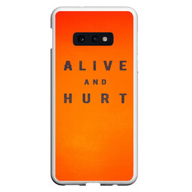 Чехол для Samsung S10E с принтом Alive and hurt в Белгороде, Силикон | Область печати: задняя сторона чехла, без боковых панелей | alive | and | ash | form | hip hop | hurt | is | lil peep | lilpeep | lilpip | our | purest | rap | rep | лил пип | лилпип | реп | рэп | хип хоп | эмо рэп