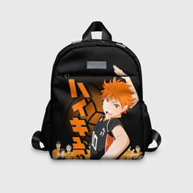 Детский рюкзак 3D с принтом HAIKYUU!! Шоё Хината и его команда в Белгороде, 100% полиэстер | лямки с регулируемой длиной, сверху петелька, чтобы рюкзак можно было повесить на вешалку. Основное отделение закрывается на молнию, как и внешний карман. Внутри дополнительный карман. По бокам два дополнительных кармашка | Тематика изображения на принте: anime | haikyu | haikyuu | karasuno | аниме | волейбол | ворон | карасуно | манга | мяч | сёё хината