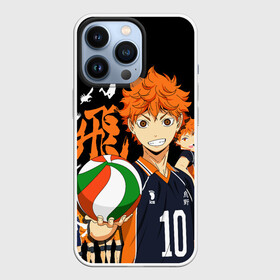 Чехол для iPhone 13 Pro с принтом Команда Сёё Хинаты и он сам в Белгороде,  |  | anime | haikyu | haikyuu | karasuno | аниме | волейбол | ворон | карасуно | манга | мяч | сёё хината