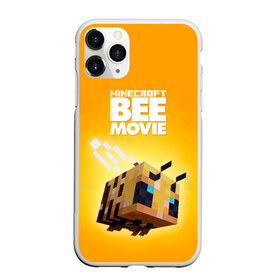 Чехол для iPhone 11 Pro Max матовый с принтом Minecraft bee movie в Белгороде, Силикон |  | 