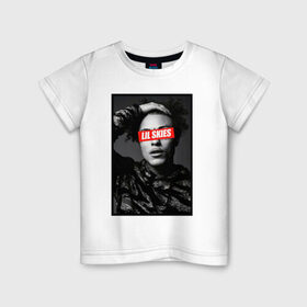 Детская футболка хлопок с принтом LIL SKIES Rapper в Белгороде, 100% хлопок | круглый вырез горловины, полуприлегающий силуэт, длина до линии бедер | 