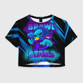 Женская футболка Crop-top 3D с принтом Тёмный Лорд Спайк | BRAWLSTARS в Белгороде, 100% полиэстер | круглая горловина, длина футболки до линии талии, рукава с отворотами | brawl | bull | colet | colette | colette navigator | colonel ruffs | dark lord spike | leon | ruffs ronin | spike | stars | астробулл | астробык | бравл | браво старс | гавс ронин | генерал гавс | колет | колетт навигатор | леон | нани