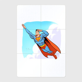 Магнитный плакат 2Х3 с принтом SuperMan DC в Белгороде, Полимерный материал с магнитным слоем | 6 деталей размером 9*9 см | Тематика изображения на принте: comics | dc | superman | комиксы | супермен