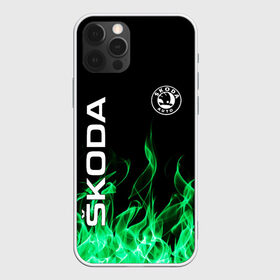 Чехол для iPhone 12 Pro Max с принтом SKODA в Белгороде, Силикон |  | auto | fire | green | logo | skoda | vag | авто | ваг | водителям | зеленый | логотип | машины | огонь | шкода