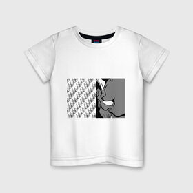 Детская футболка хлопок с принтом DEMON BLACK WHITE в Белгороде, 100% хлопок | круглый вырез горловины, полуприлегающий силуэт, длина до линии бедер | fashion | fire | game | hip hop | rap | street style | top | игра | мода | огонь | рэп | топ | уличный стиль | хип хоп