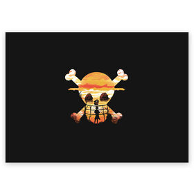Поздравительная открытка с принтом One piece в Белгороде, 100% бумага | плотность бумаги 280 г/м2, матовая, на обратной стороне линовка и место для марки
 | Тематика изображения на принте: anime | one piece | аниме | анимэ | большой куш | ван пис | король пиратов | луффи | пират | пираты | пираты соломенной шляпы | рыжий шанкс | эйтиро одо