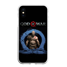 Чехол для iPhone XS Max матовый с принтом God of War | Cratos в Белгороде, Силикон | Область печати: задняя сторона чехла, без боковых панелей | cratos | god of war | omega | ps4 | xbox