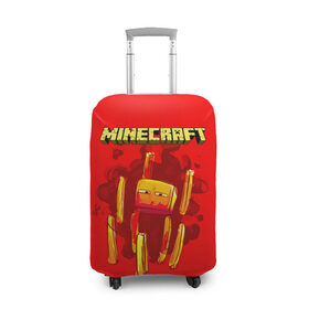 Чехол для чемодана 3D с принтом Minecraft в Белгороде, 86% полиэфир, 14% спандекс | двустороннее нанесение принта, прорези для ручек и колес | minecraft | алекс | белый | блоки | ведьма | взрывчатка | визера | волк | гаст | добывать | дракон | зеленый куб | зомби | игра | крафт | крипер | кубики | лошадка | майн | майнкрафт | манкрафт | овечка | оцелот