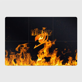Магнитный плакат 3Х2 с принтом Сказка о хвосте феи в Белгороде, Полимерный материал с магнитным слоем | 6 деталей размером 9*9 см | fairy tail | аниме | огонь | пламя | сказка о хвосте феи | хвост феи