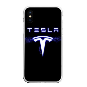 Чехол для iPhone XS Max матовый с принтом TESLA в Белгороде, Силикон | Область печати: задняя сторона чехла, без боковых панелей | ac | acdc | america | auto | car | cars | dc | electro | elon | logo | musk | rock | space | spacex | tesla | usa | x | авто | автомобиль | илон | космос | лого | логотип | маск | машина | молнии | молния | музыка | рок | тесла | электричест