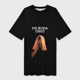 Платье-футболка 3D с принтом OG Buda в Белгороде,  |  | Тематика изображения на принте: melon music | og buda | опг сити | русский рэп | рэп | тюмень | хип хоп