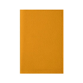 Обложка для паспорта матовая кожа с принтом Цвет Шафран (без рисунка) в Белгороде, натуральная матовая кожа | размер 19,3 х 13,7 см; прозрачные пластиковые крепления | Тематика изображения на принте: без рисунка | горчичный | желто оранжевый тон | желтый | модные цвета 2020 | оранжевый | рыжий | сочный цвет | цвет 2020 | шафран | яркие цвета