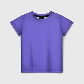 Детская футболка 3D с принтом Аспидно-синий в Белгороде, 100% гипоаллергенный полиэфир | прямой крой, круглый вырез горловины, длина до линии бедер, чуть спущенное плечо, ткань немного тянется | Тематика изображения на принте: без дизайна | без картинки | одноцветные | синий