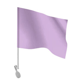 Флаг для автомобиля с принтом Глициниевый цвет (без рисунка) в Белгороде, 100% полиэстер | Размер: 30*21 см | глициниевый | однотонный | пурпурный | розовый | фиолетовый | цвет