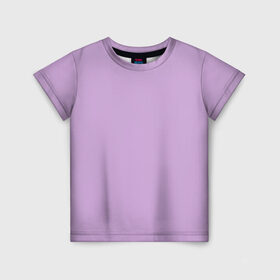 Детская футболка 3D с принтом Глициниевый цвет (без рисунка) в Белгороде, 100% гипоаллергенный полиэфир | прямой крой, круглый вырез горловины, длина до линии бедер, чуть спущенное плечо, ткань немного тянется | Тематика изображения на принте: глициниевый | однотонный | пурпурный | розовый | фиолетовый | цвет